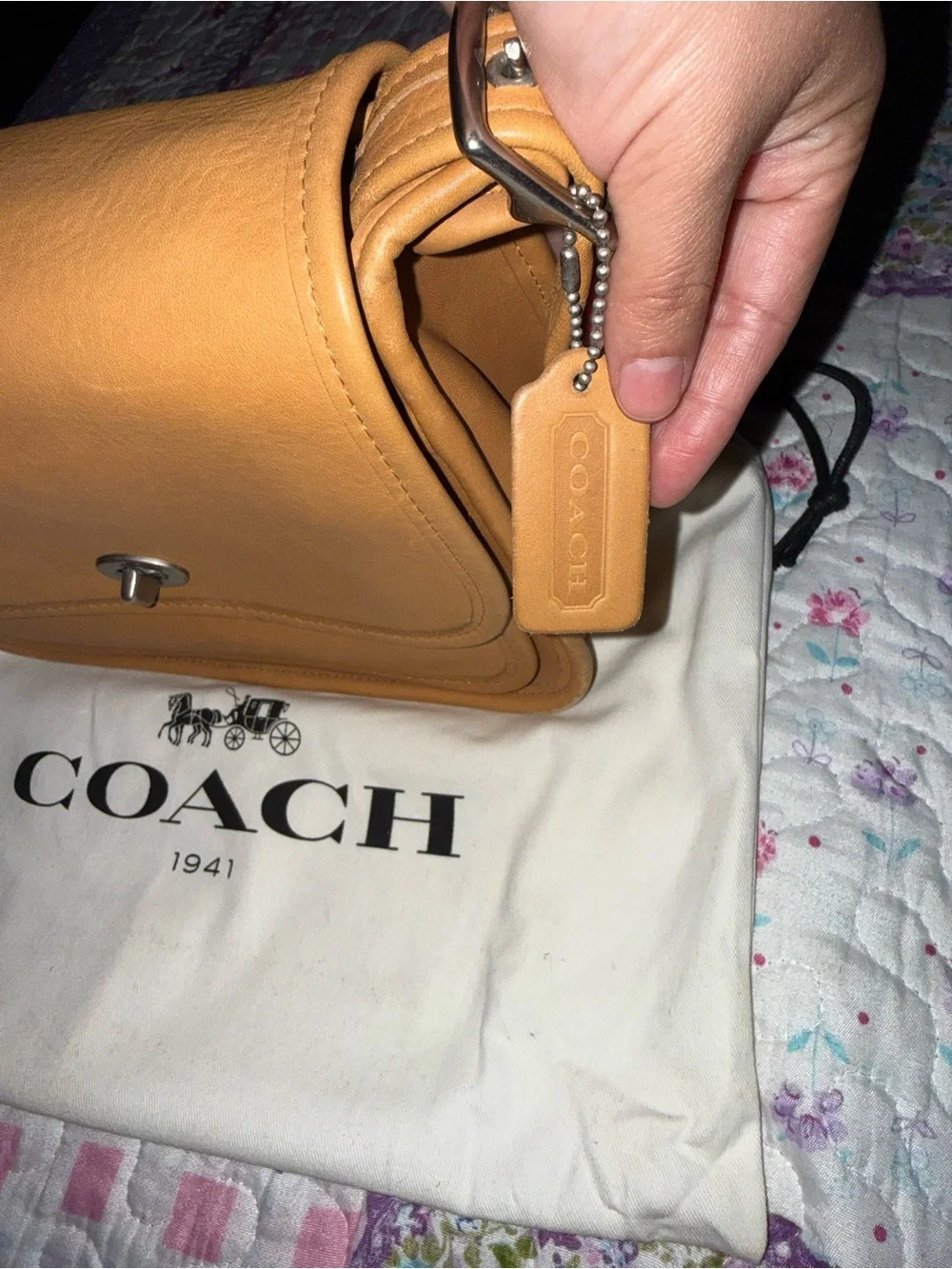 Coach vintage rambler Crossbody Bag in Caramel Tan